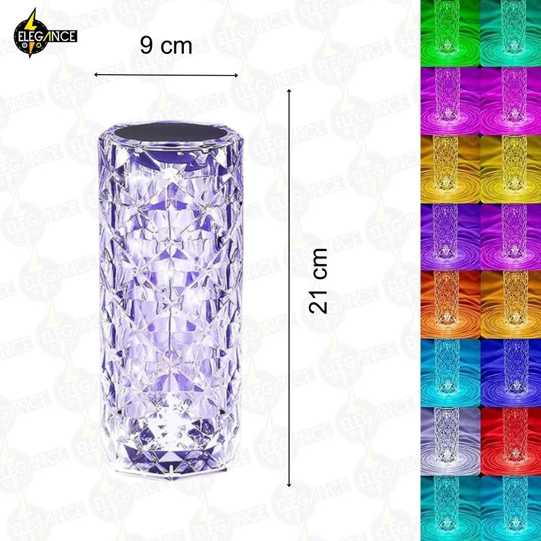 LÁMPARA MULTICOLOR DE CRISTAL ®