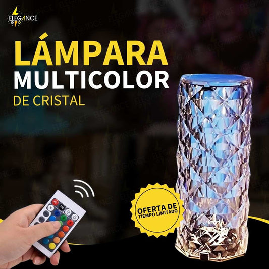 LÁMPARA MULTICOLOR DE CRISTAL ®