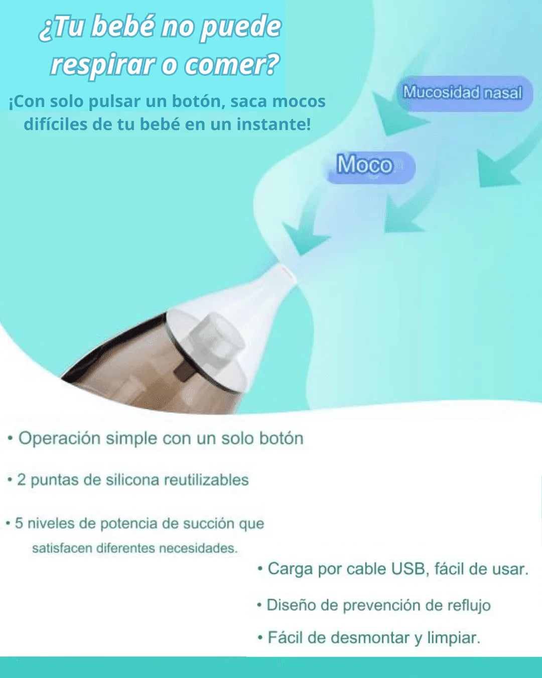 Aspirador nasal mágico